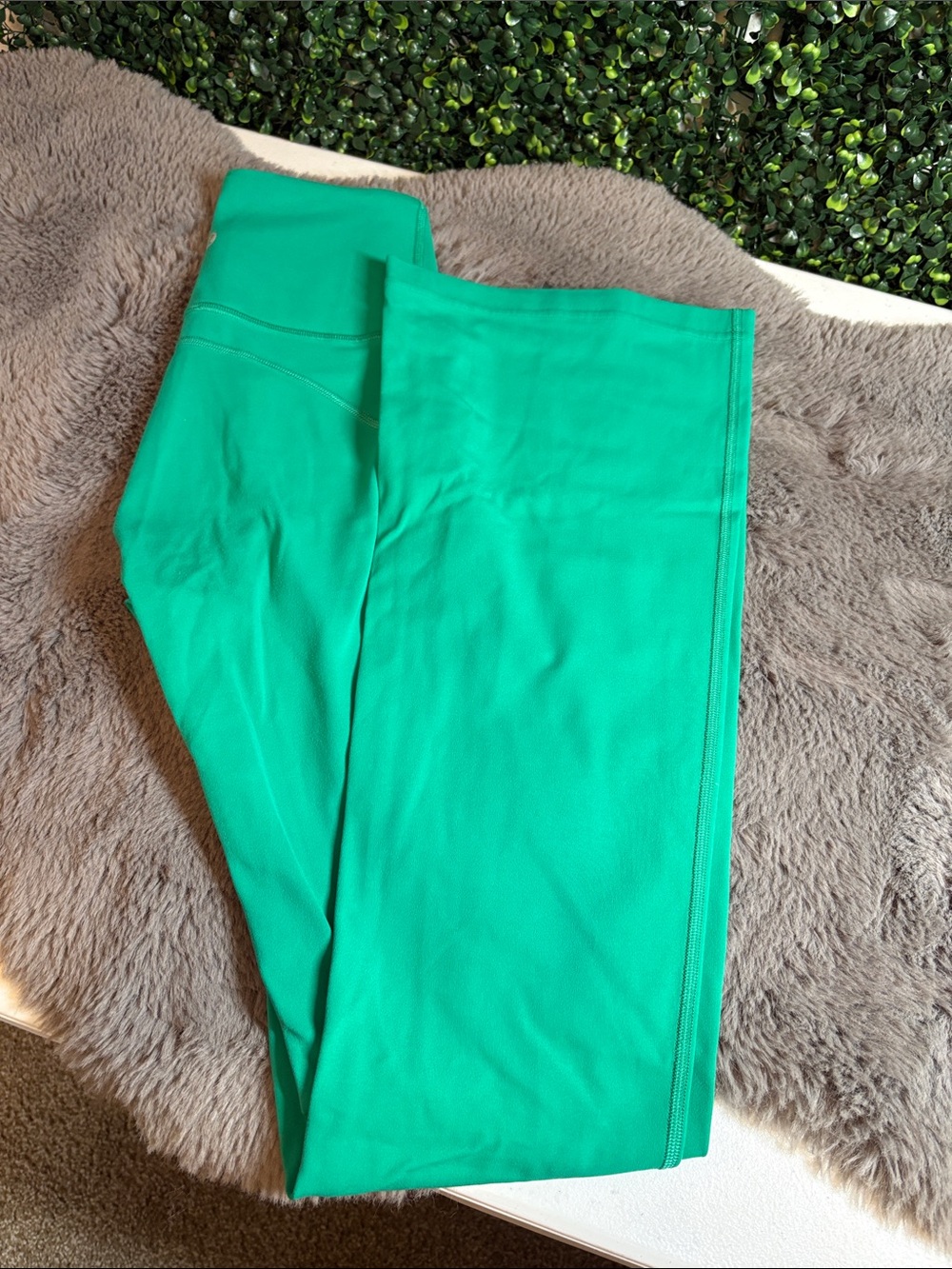 lululemon athletica Bright Green High-Rise Flare Leggings Size 0